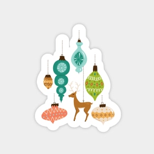 Mid Century Ornaments - Traditional Sticker